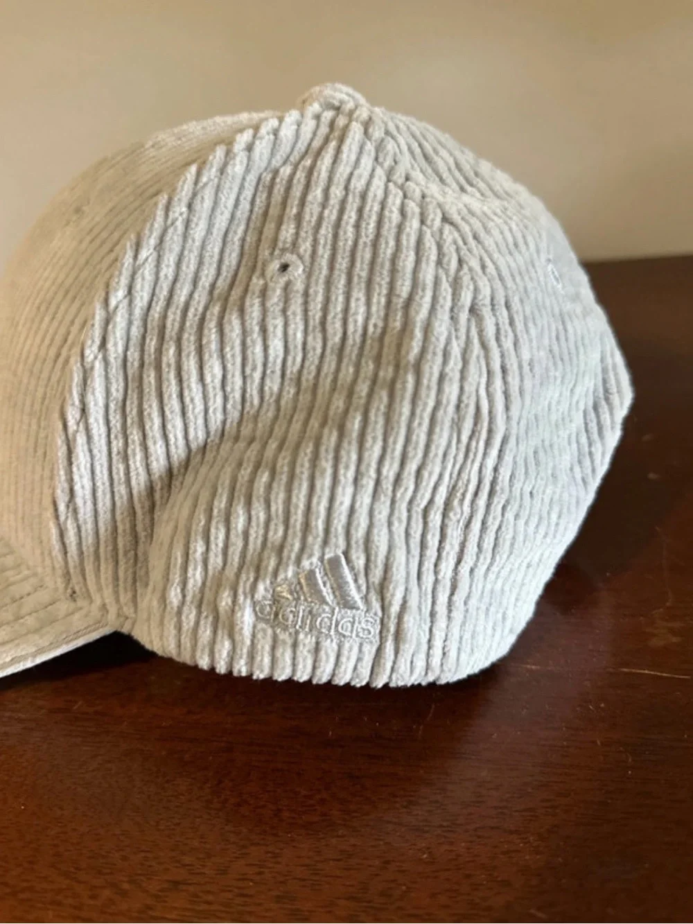IVY PARK Neutral Corduroy Baseball Cap in Cream